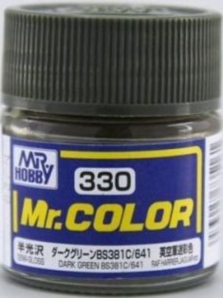 Mr Hobby -Gunze Mr. Color (10 ml) Dark Green BS381C/641