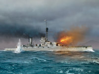König WWI German Battleship Full hull and waterline