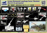 German Rheinmetall Rheinbote Rakete Rheinbote(Rh.Z.61/9)...
