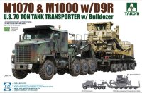 U.S. M1070&M1000 w/D9R 70 Ton Tank Transporter...