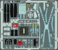 MiG-29 Fulcrum K-36DM seat für Trumpeter Bausatz