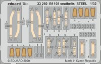 Bf 108 seatbelts STEEL for Eduard