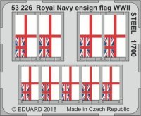 Royal Navy ensign flag WWII STEEL