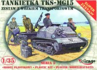 Tankette TKS/MG 15 mit Universal Transportanhänger