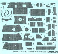 German Medium Tank Sd.Kfz.171 Panther Ausf.D Zimmerit Decal