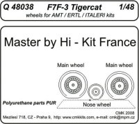F7F-3 tigercat wheels für Revell Bausatz