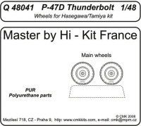 P-47D Thunderbolt wheels für Tamiya und Hasegawa...