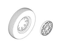 F4U Corsair wheels with plain discs and