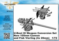 U-Boot IX Weapon Conversion set-new105mm cannon a.Flak...
