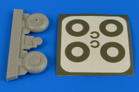 Bucker Bu 131 wheels & paint masks transverse tread...