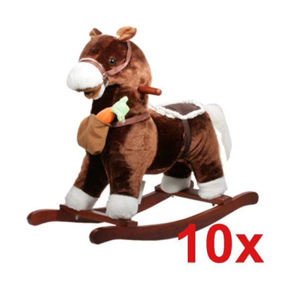 10x Torro Schaukelpferd Dunkelbraun Aktion