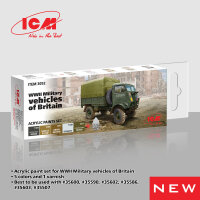 Acrylic Paint Set for WWII Military vehicles of Britain...