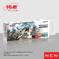 Acrylic Paint Set for WWI German aviations   6 x12 ml
