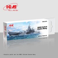 Acrylic Paint Set for WWII United States Navy  6 x12 ml