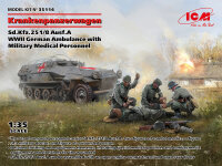 Krankenpanzerwagen Sd.Kfz.251/8 Ausf.A , WWII German...