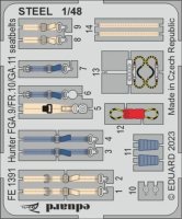 Hunter FGA.9/FR.10/GA.11 seatbelts STEEL  1/48 AIRFIX