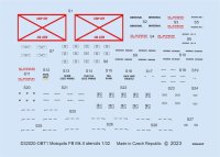 Mosquito FB Mk.II stencils 1/32 for TAMIYA