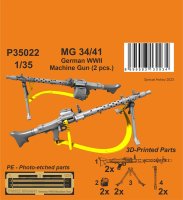 MG 34/41 German WWII Machine Gun (2 pcs.) 1/35