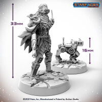 Masters of the Universe Miniatures: ANDROID MECHANIC (with mechanics drone)