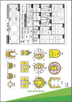 B-17G Flying Fortress outside painting mask for HK Models