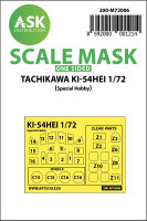 Tachikawa Ki-54HEI one-sided painting mask for Special Hobby