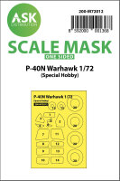 P-40 N Warhawk one-sided painting mask for Special Hobby