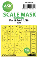 Focke Wulf Fw 189 one-sided painting mask for Great Wall Hobby