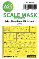 Bristol Blenheim Mk.I one-sided painting mask for Airfix