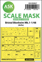 Bristol Blenheim Mk.I double-sided painting mask for Airfix