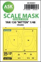 Yak-130 Mitten double-sided painting mask for Zvezda