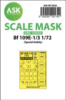Bf 109E-1/E-3 one-sided painting mask for Special Hobby