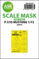 P-51D Mustang one-sided painting mask for Airfix
