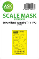 deHavilland Vampire T.11 one-sided painting mask for Airfix