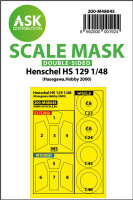 Henschel Hs 129 double-sided painting mask for Hasegawa /...