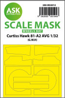 Curtiss Hawk 81-A2 AVG wheels bay masks for Great Wall Hobby