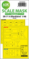 SR-71 A Blackbird double-sided incl red lines mask for...
