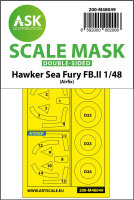 Hawker Sea Fury FB.11 double-sided mask for Airfix