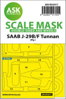 SAAB J-29B/F double-sided express masks for Fly