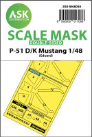 P-51D/K Mustang double-sided mask for Eduard
