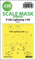 P-38J Lightning one-sided mask for Tamiya