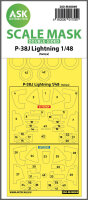 P-38J Lightning double-sided mask for Tamiya