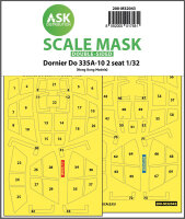 Dornier Do 335A-10 two seater double-sided mask for HK...