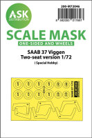 SAAB 37 Viggen double seater one-sided painting mask for...