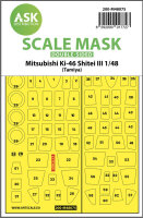 Mitsubishi Ki-46 Shitei III  double-sided mask for Tamiya