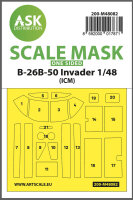 B-26B-50 Invader one-sided mask self-adhesive pre-cutted...