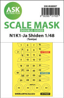 N1K1-Ja Shiden double-sided mask self-adhesive pre-cutted...