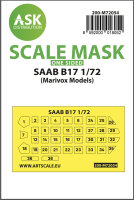 SAAB B17 one-sided painting express mask for Marivox