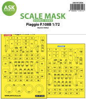 Piaggio P.108B double-sided painting express mask for...