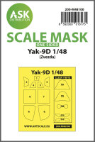 Yak-9D one-sided express mask, self-adhesive, pre-cutted...