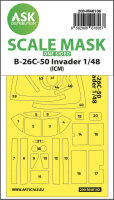 B-26C-50 Invader one-sided mask self-adhesive pre-cutted...